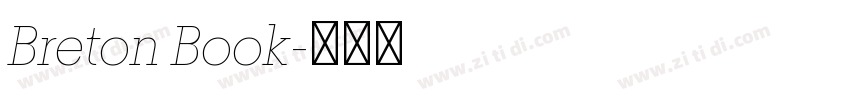 Breton Book字体转换